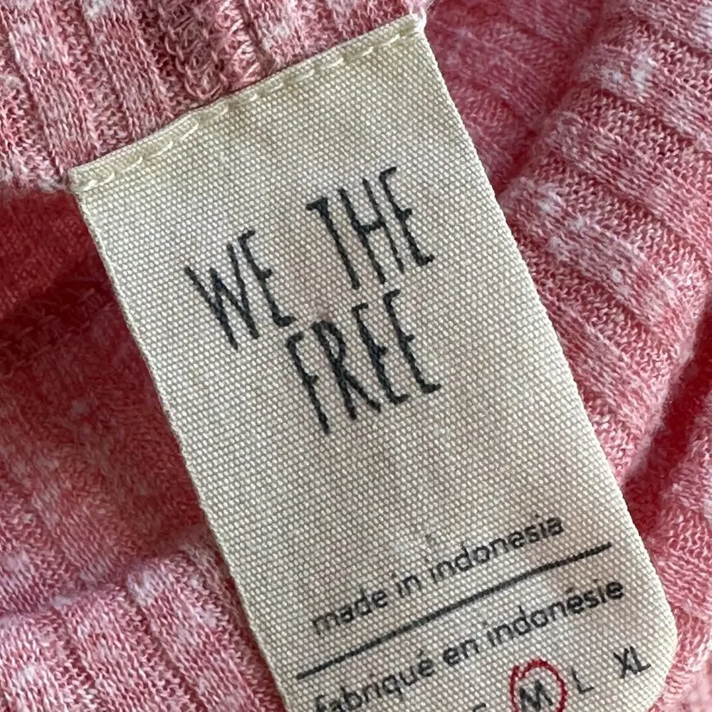 Free People We The Free Londontown Thermal in Raspberry